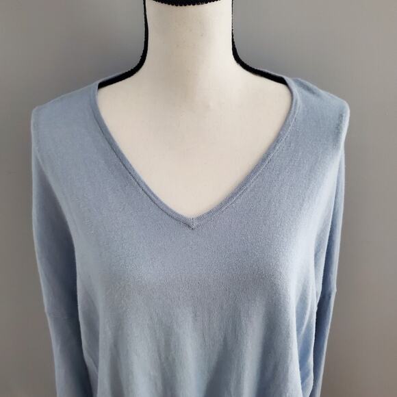 Acrobat Blue Lightweight Hi-Low Hem Oversized Sweater XS/S - Picture 3 of 8
